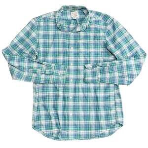 J.Crew The Broken-In Oxford Slim Fit Organic Cotton Plaid Button Down Shirt M
